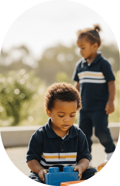 Young children engaged in playgroup activities