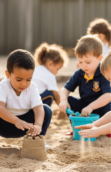 Children learning in PP1 classroom